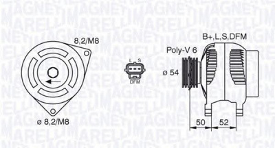 MAGNETI MARELLI 063377443010 -  Генератор